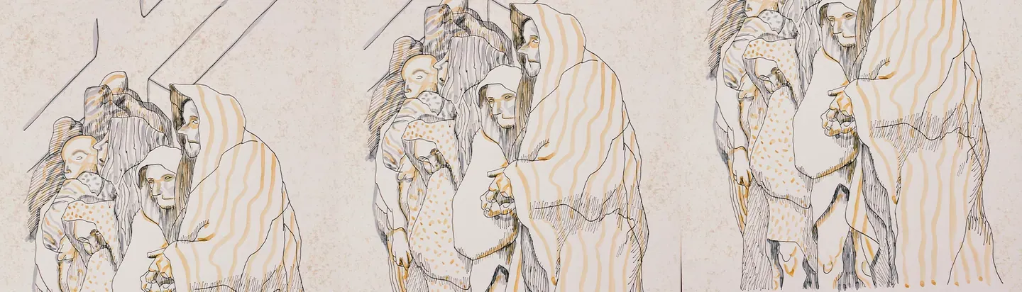 Ilustración de personajes para La Pasión según San Mateo